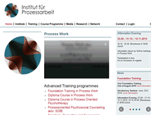 Tablet Screenshot of institut-prozessarbeit.ch